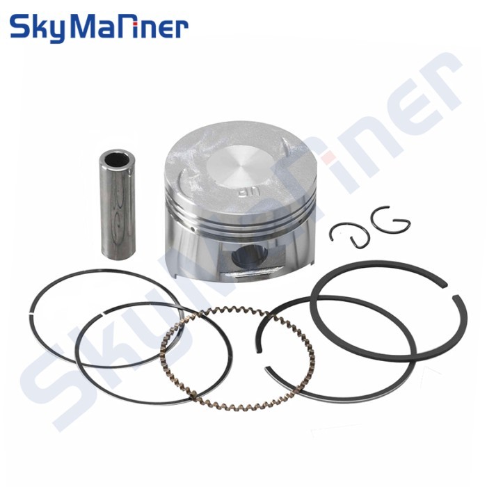 6AH-11631 Piston (Std) Set for Yamaha Outboard Motor 4T F20 6AH-11631-00 Pinton Ring 63MM 6AH-11631