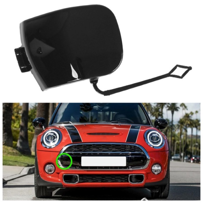 Car Front Tow Hook Cover Bumper Towing Trailer Cap For MINI F55 5-Dr Hatch/F56 3-Dr Hatch/F57 Conve