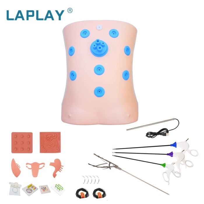 Laparoscopic Simulator Training Box Foldable Laparoscopy Endo Trainer Medical Teaching Equipment