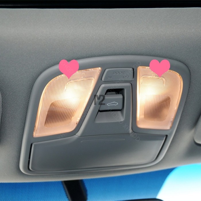 2 Piece Right Left Interior Roof Map Light Lens Reading Lamp For Optima K5 2011 2012 2013 2014 2015