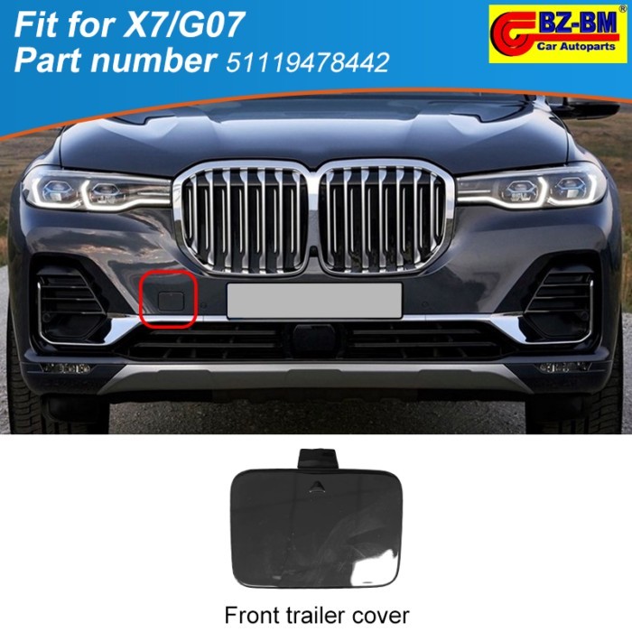 Front Rear Bumper Trailer Tow Eye Hook Cap Cover For BMW X7 G07 M SPORT 51119478442 51128745745 511