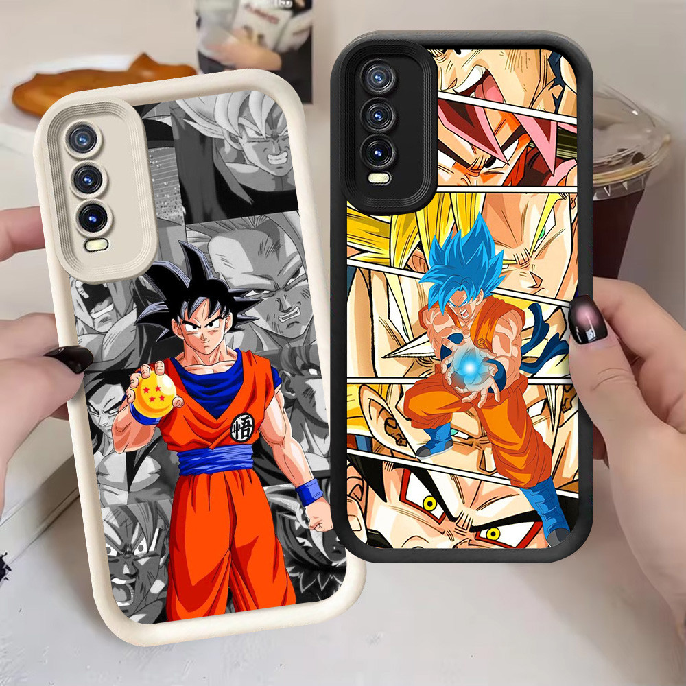G-42 Dragon Ball Casing สําหรับ VIVO Y20s S1 Pro Y20 Y20i Y12s Y11s Y66 สีดําและสีขาว