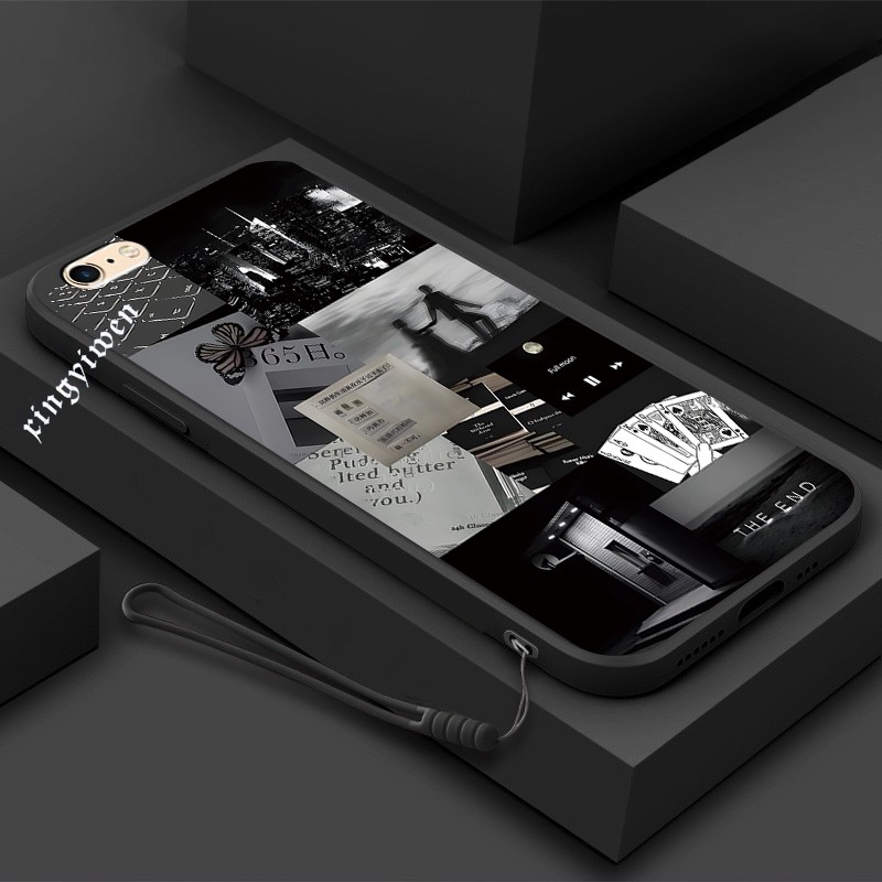 ปลอก OPPO CPH2357 CPH2481 CPH2505 CPH2483 CPH2495 เคสโทรศัพท์ต้นไม้ป้ายเงา Ins แฟชั่นสั้นกลับกันกระแ