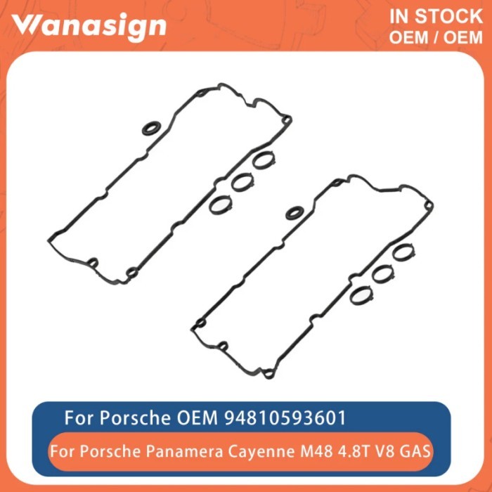 Engine Valve Cover Gasket Set Fit 4.8 L T For Porsche Cayenne Panamera M48 4.8L V8 GAS 2009-2013 94