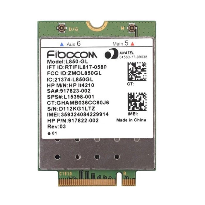 Fibocom For HP 830 840 735 745 1040 4G Module L850-GL LT4210 XMM7360 Multifunction Convenience Modu