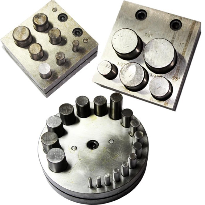 Disc Cutter Circle 5/7 hole Jewelry Punches Holes high-density steel Round Set jewelry diy making M