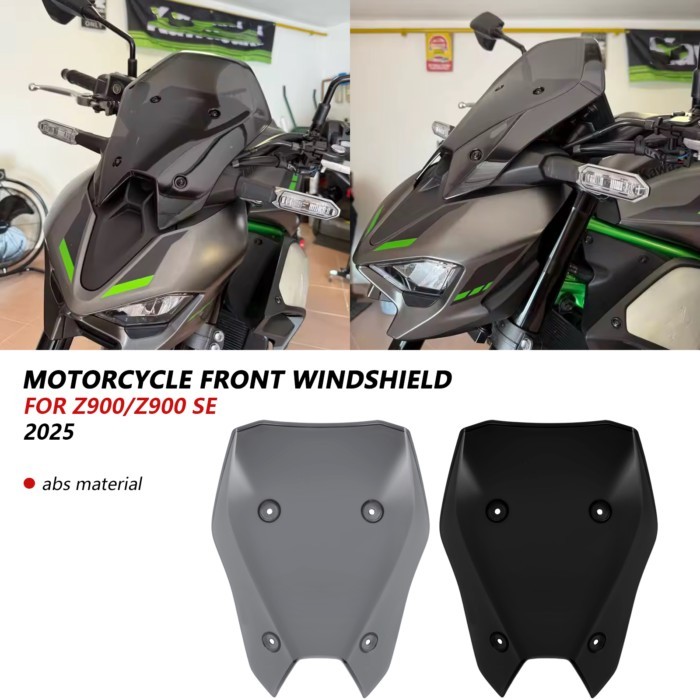 For Z900 Z900SE Z900 SE 2025 Motorcycle Acrylic Windshield WindScreen Smoke Black Transparent Scree