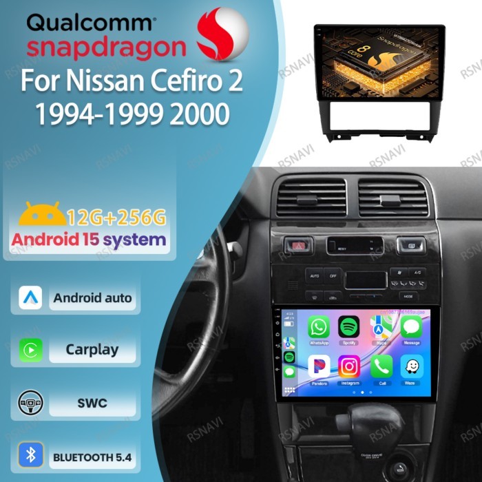 Android 15 Car Radio For Nissan Cefiro 2 1994-1998 1999 2000 Systems Head Unit Viedo Player 9/10 In