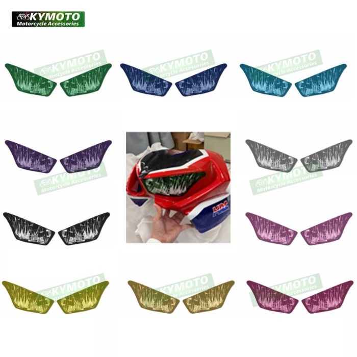 For Honda CBR1000RR 17 CBR 1000RR 2017-2019 Motorcycle Accessories Headlight Sticker Racing Headlig