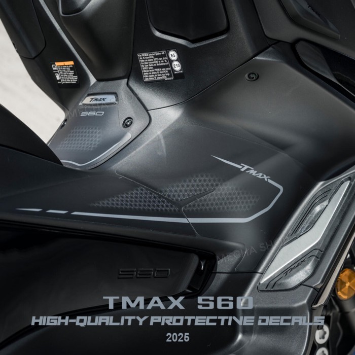 Central Pedal Area Decorative Stickers for TMAX560 TMAX 560 2025 Motorcycle Accessories