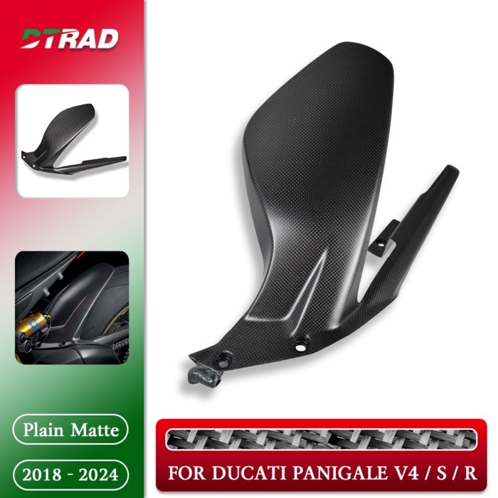 For Panigale V4 V4S V4R 2018 - 2023 2024 Carbon Fiber Accessories Motorcycle Rear Fender Mudguard W