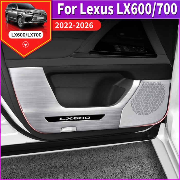 For Toyota Lexus 2022-2026 2025 700 600 LX600 LX700 Car Door Kick Plate Brushed Stainless Steel Pro