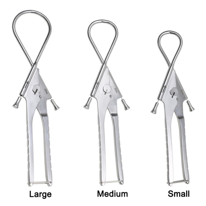 GREATLH Steel Wire Passers Wire Guide Device Hollow Wire Guide Instruments Autoclavable Veterinary