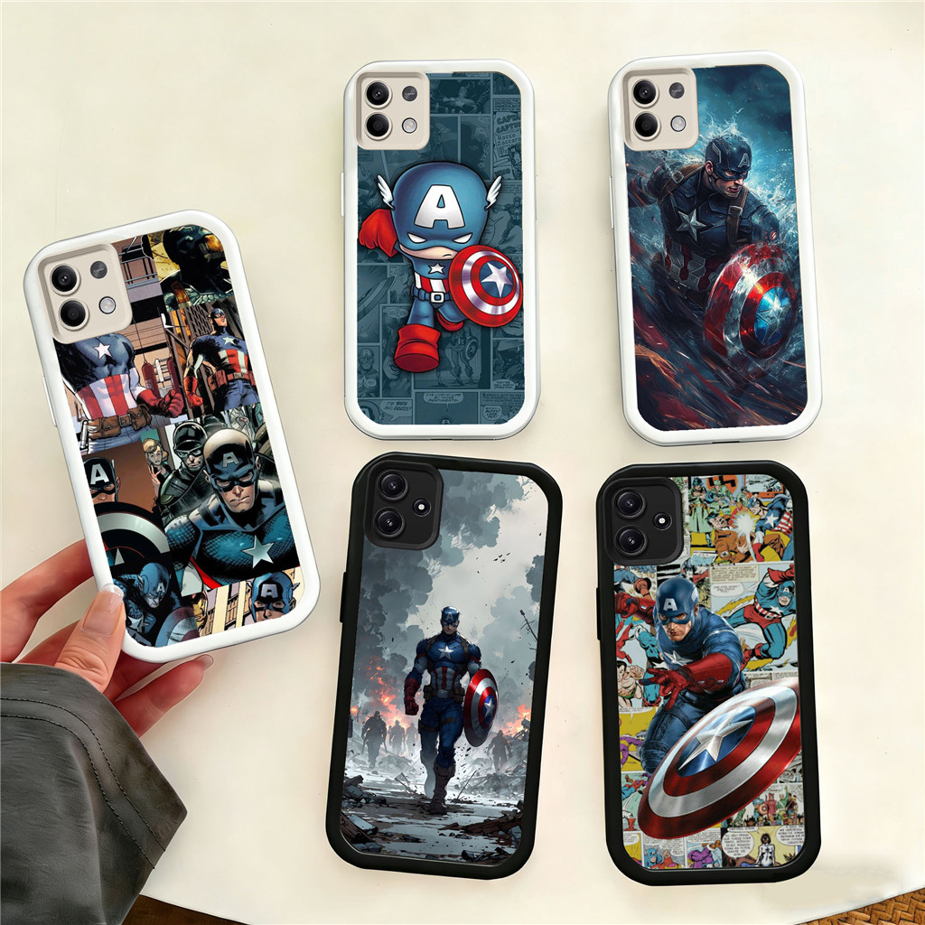 WB27 กัปตันอเมริกาสําหรับ Hp ชุบ Xiaomi Redmi Poco A1 14 14C 11A C75 NFC C65 A3 14T A2 12C 9C Pro 5G