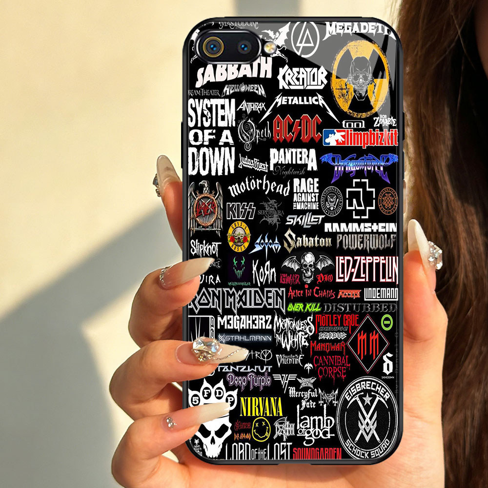 TT-77 Rock Band l Casing hp glass Realme C2s C1 C2 2 Pro