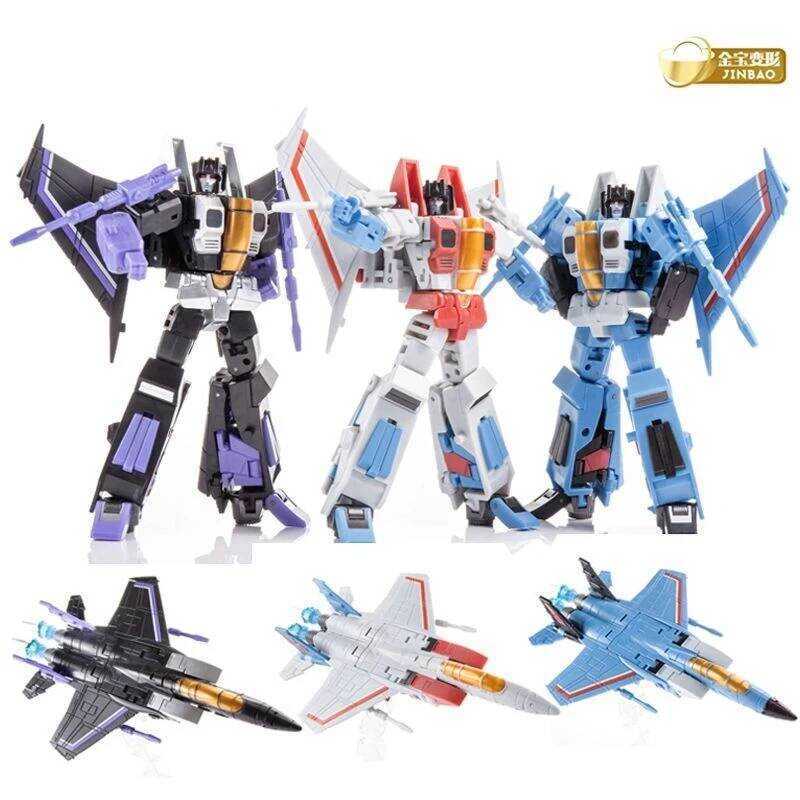 Toys Transformation JIAO Fg0103 Fg04 Starscream Thundercracker Skywarp F15 Ds01 Anime Action Figure