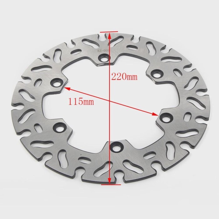 220mm Motorcycle Rear Brake Disc Disc Rotor For Yamaha TTR250 DT200 DT230 WR200 TTR DT WR