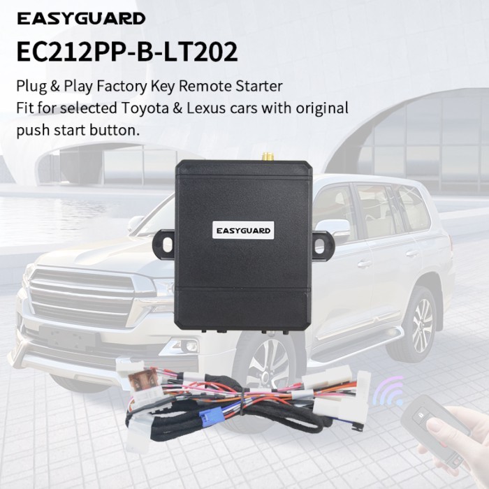 EASYGUARD Remote Starter Kit forToyota Alphard 15-20 /Highlander 14-18/Land Cruiser 16-21/Tacoma 16