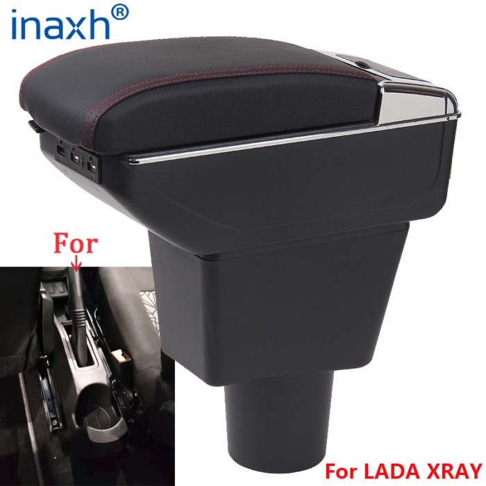 For LADA XRAY Armrest box central storage box Retrofit parts Interior Parts details  For LADA XRAY