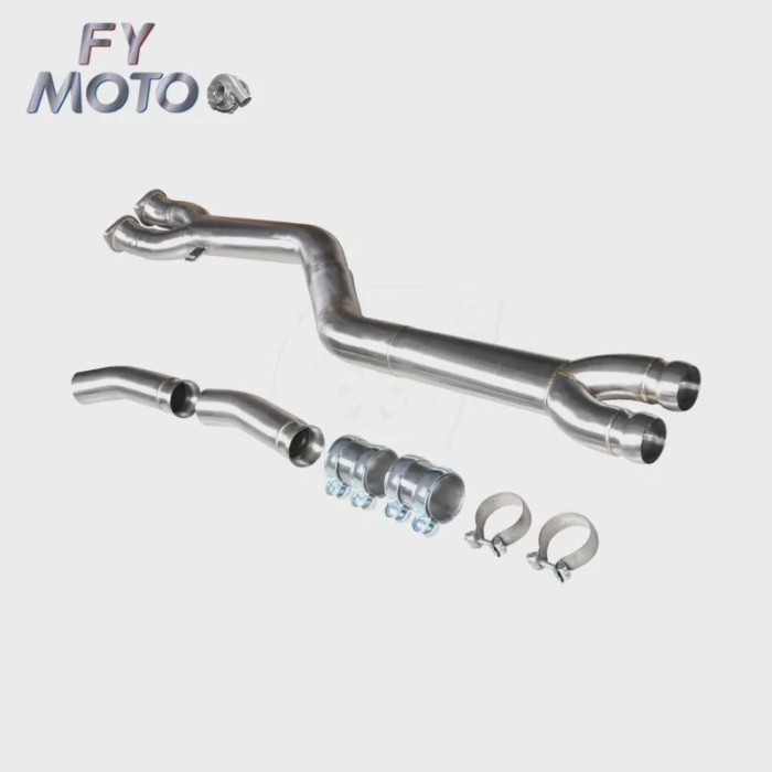 3.5" SS304 Single Midpipe for BMW S58 X3M F97/X4M F98 3.0T