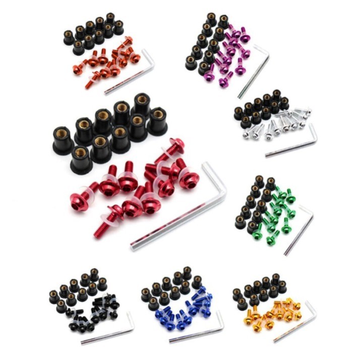 Motorcycle accessories M5 Windshield Screw Mounting Bolts For Suzuki GSXR GSX-R 600 750 1000 K1 K2