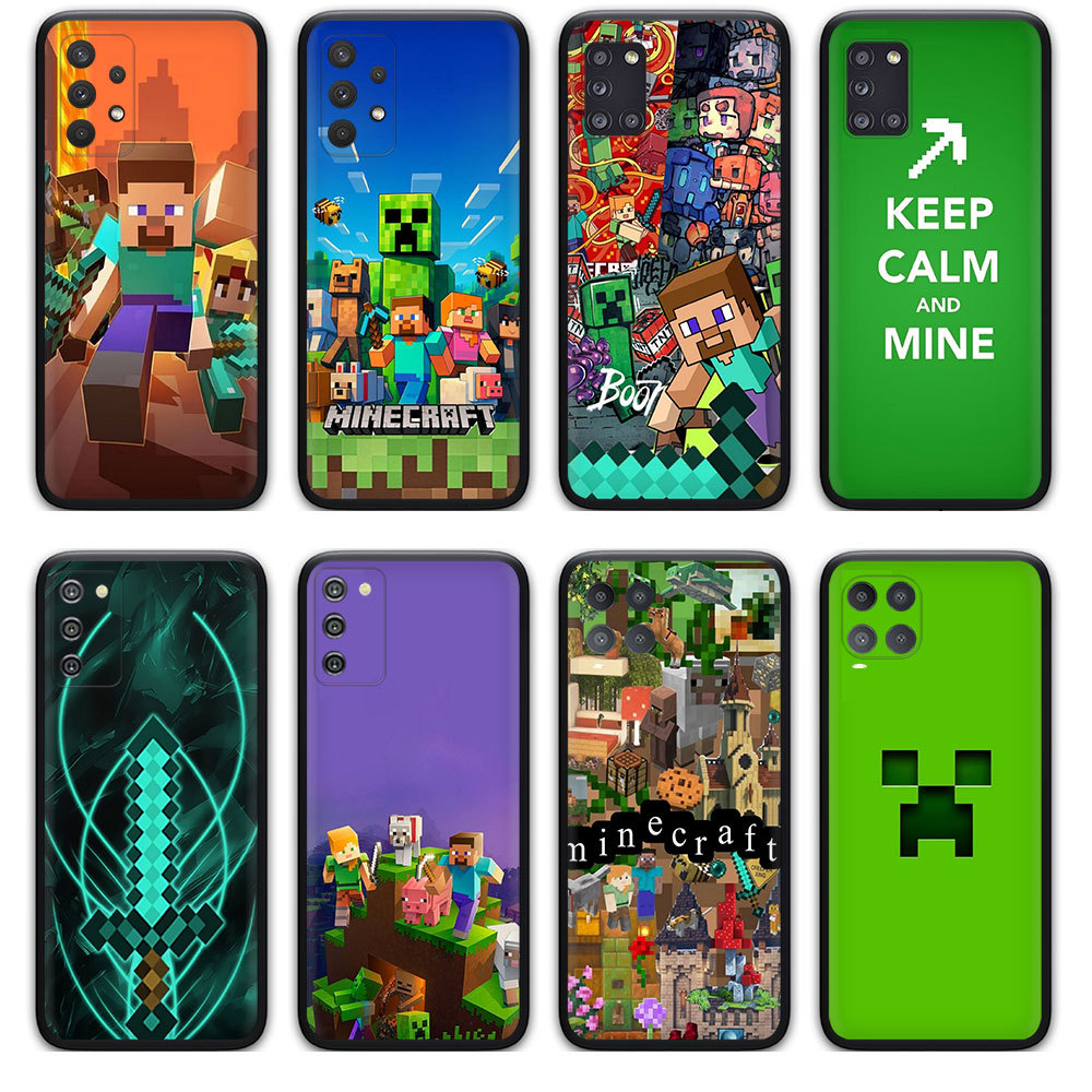 เคสโทรศัพท์สําหรับRealme C61 C63 C65 C67 C51S P1 E7Z9 Minecraftซิลิโคนอ่อนนุ่มกรณี