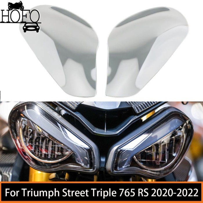 2 Pcs/Set Motorcycle Front Headlight Covers Headlight Film Protection Film Sticker For Triumph Stre