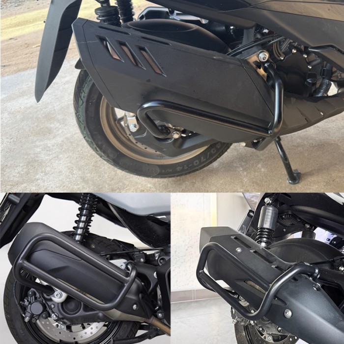 For ZONTES 350D 350E 350M 150D 150M 368E 368K Motorcycle Crash Bar Exhaust Guard Muffler Bumper Mod