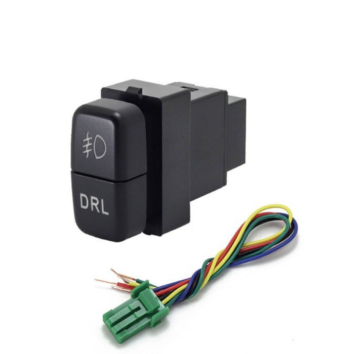 1pc Car Dual key switch dual switch fog lights radar power supply LED Headlight Switch Button for M