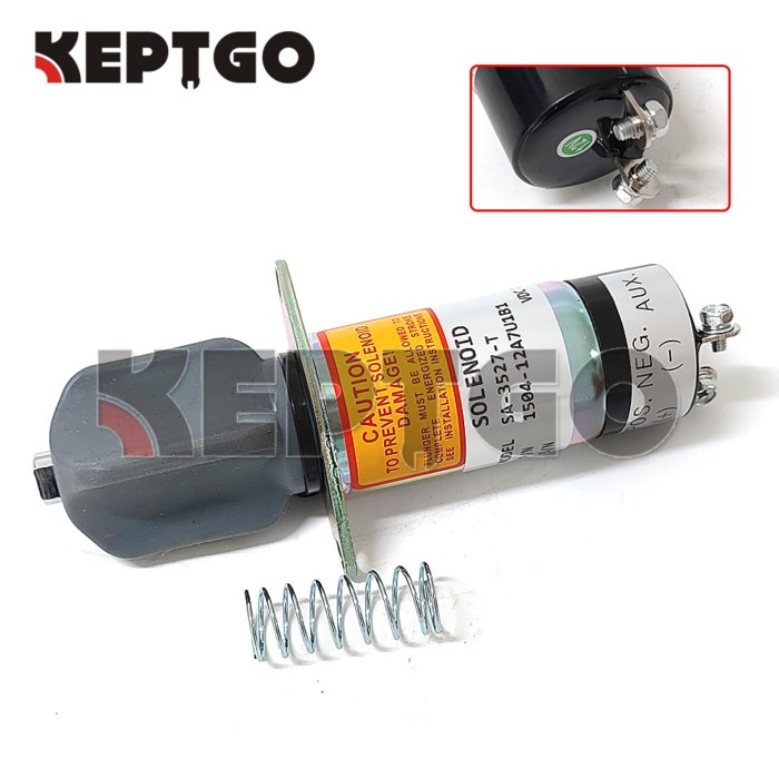 for Woodward 12V SA-3527-T 1504-12A7U1B1 Diesel Shut Down Solenoid