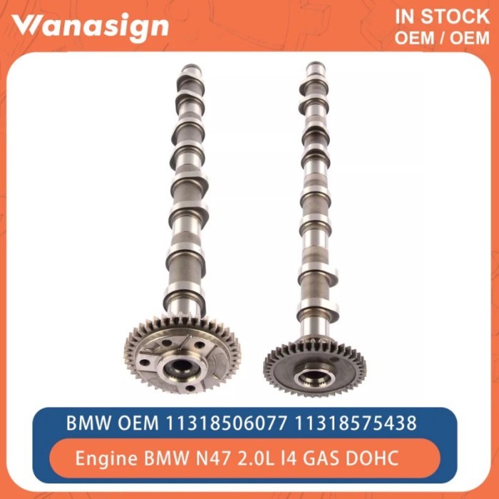 Engine Inlet And Exhaust Camshafts Fit 2.0 L For BMW MINI X1 X2 X3 X4 X5 N47 B47 N47B20 B47B20 2.0L