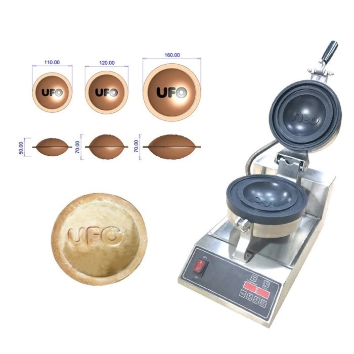 160mm Super Large UFO Burger Maker Ice Cream Panini Maker Sandwich Maker