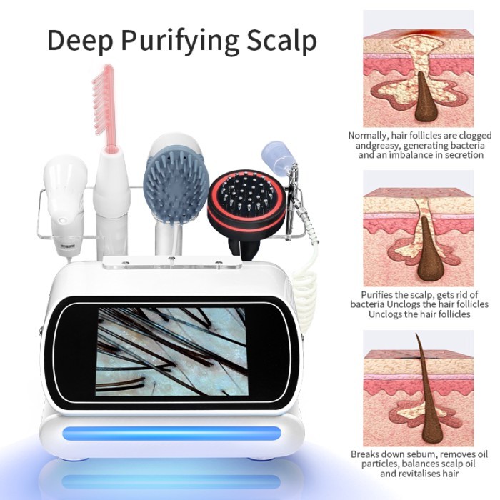2025 Best Selling 5 in 1 Hair Scalp Analyzer Scalp Massager Scalp Massager for Home and Hair Salon