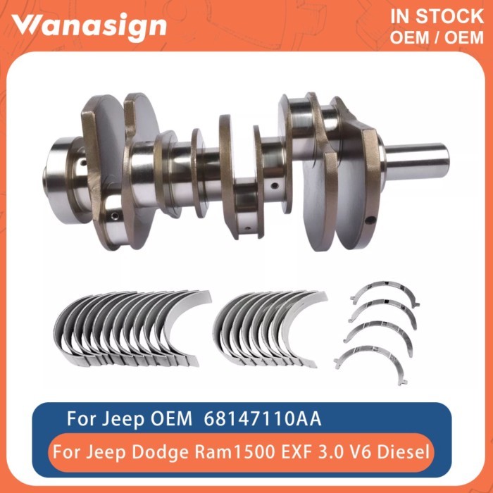 Engine Crankshaft Bearing Kit Fit 3.0 L T For Jeep Grand Cherokee Ram 1500 EXF EXL EXN 3.0L 3.0T V6