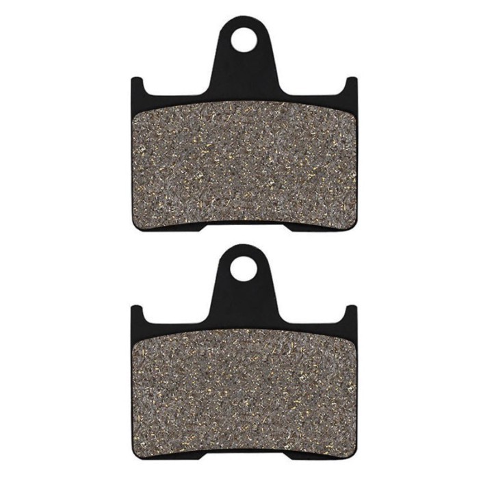 Cyleto Motorcycle Rear Brake Pads for HARLEY DAVIDSON SuperLow / Iron 883 2014-2017 Roadster 883 20