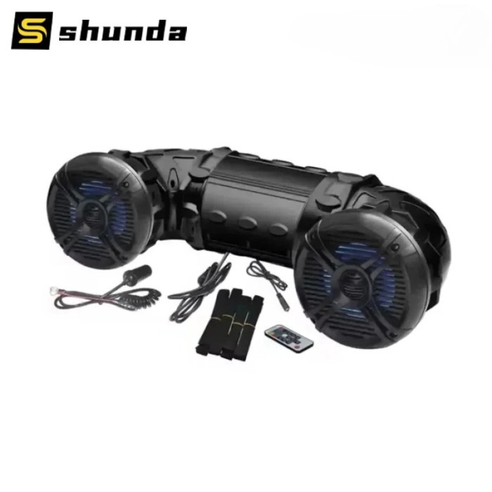 6.5Inch 8 Inch Marine Speaker Cabinet Golf Cart Speaker System Waterproof With BT Witnout Light OEM