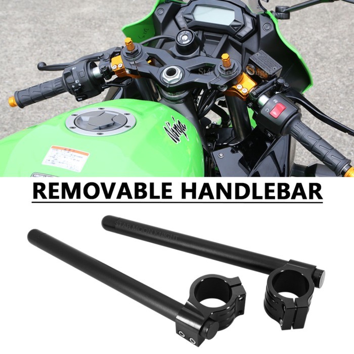 For Kawasaki Ninja 250 300 400 636 ZX-6R ZX-7R ZX-9R ZX-10R EX250 EX500 ZX1400 ZX750 ZX900B Clip on