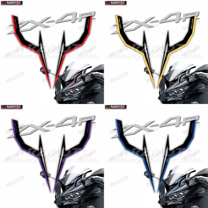 For ZX-4R ZX4R ZX-4RR ZX4RR Motorcycle Fairing Motorcycle Head Sticker Reflective Waterproof Modifi