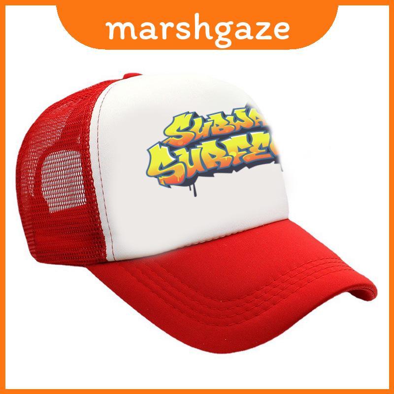 Subway Surfers หมวกเบสบอล Round Crown Sun Shield Breathable สําหรับสวมใส่ลําลอง
