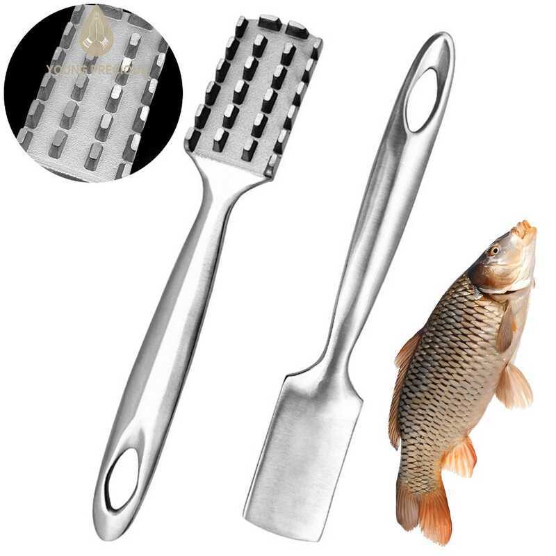 C Fish Scaler Stainless Steel Fish Scale Remover Fish Descaler Tool For Kitchen Tool