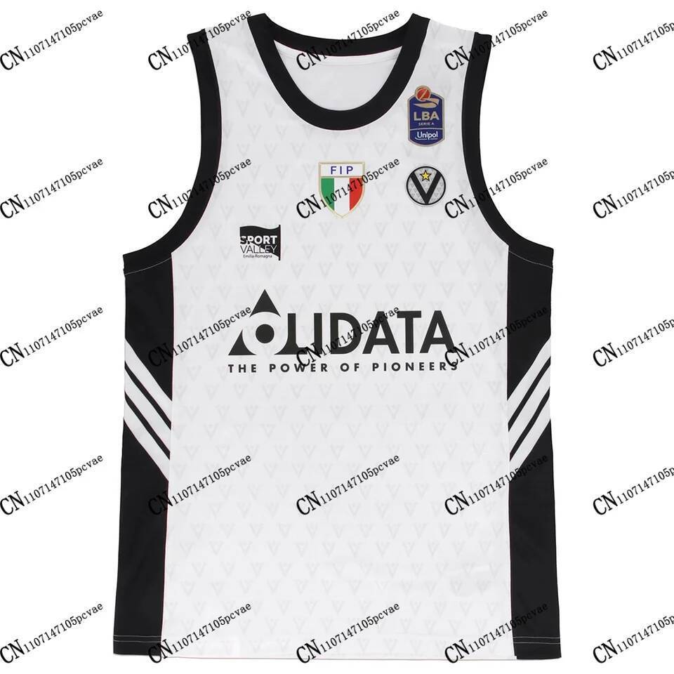 Virtus Bologna 2026/27 บาสเกตบอลแขนกุด Unisex แบบ.Home/Away พร้อมเทคโนโลยีพิมพ์ 3D