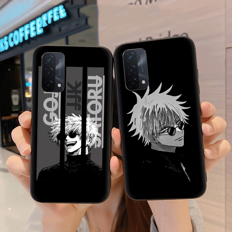 OPPO A17 A17K A37 Neo 9 A38 A18 A39 A40 A53 A32 A54 A55 A57 A57S ความเข้ากันได้TPUเคสโทรศัพท์นุ่มฝาครอบป้องกันGojo Jujutsu Kaisen (M-9) - รูปที่ 2