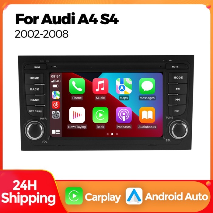 MEKEDE Android Auto Carplay Car Radio Intelligent System For  Audi A4 B7 B6 S4 RS4 2002-2007 Car Mu