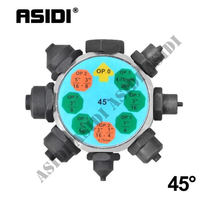 45°/37° Set For Brake Line Flare Tool, 45 Degree Kit, 37 Degree Kit For Single, Bubble, Double Flar
