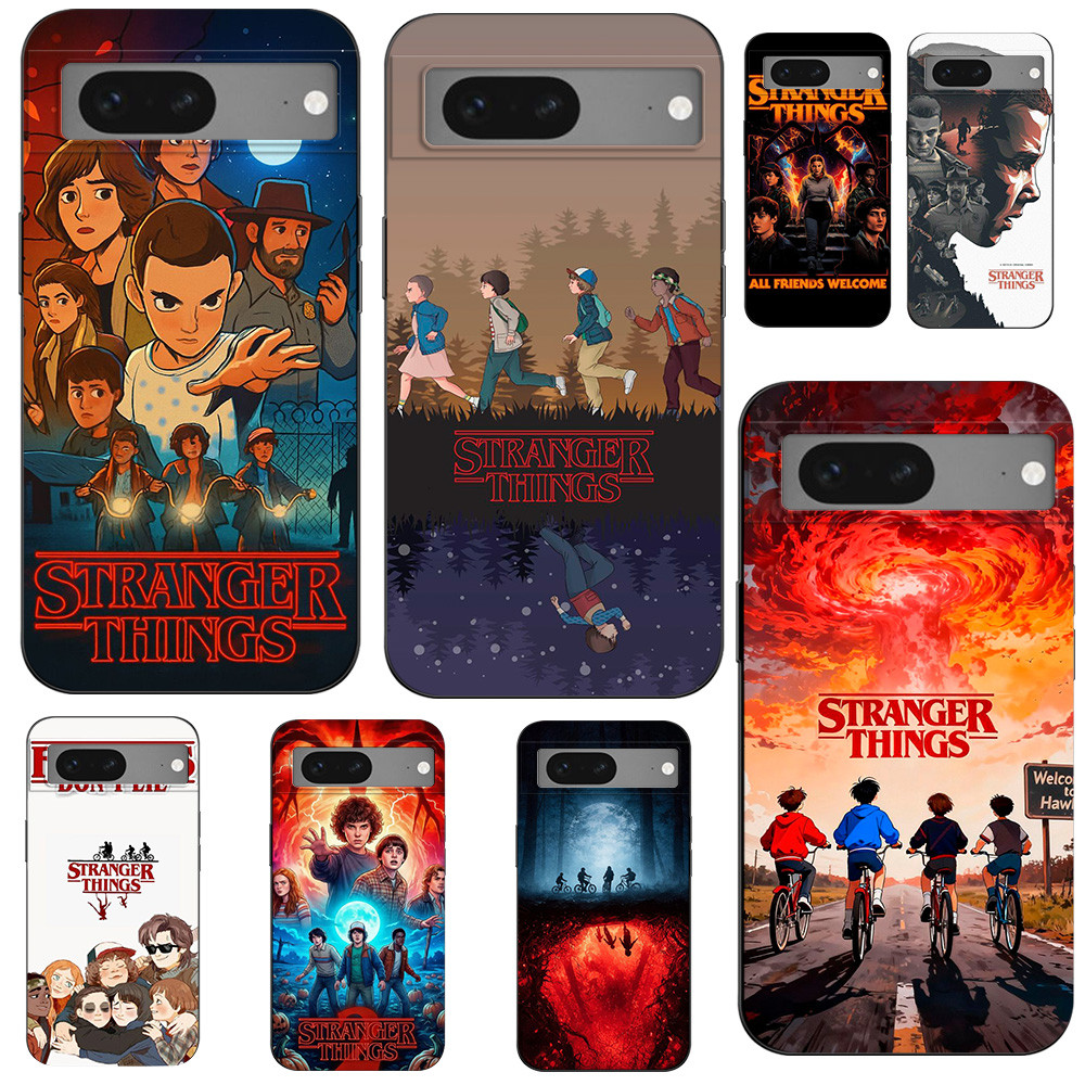 สําหรับGoogle Pixel 7 สําหรับGoogle Pixel 7 Pro Soft CaseสีดําTpuกรณีแปลกEven Mike Wheeler Dustin Lu