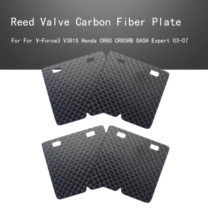 Carbon Fiber Plate 4PR612M Replacement Reed valve For V Force 4 V4R01D V4R26 For Honda CR125 1987-2