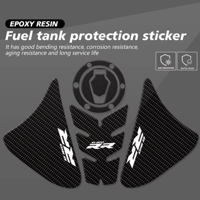 Fit For BMW G310RR G 310 RR 2023 2024 Motorcycle Tank Pad Decals Stickers Transparent/Carbon fiber