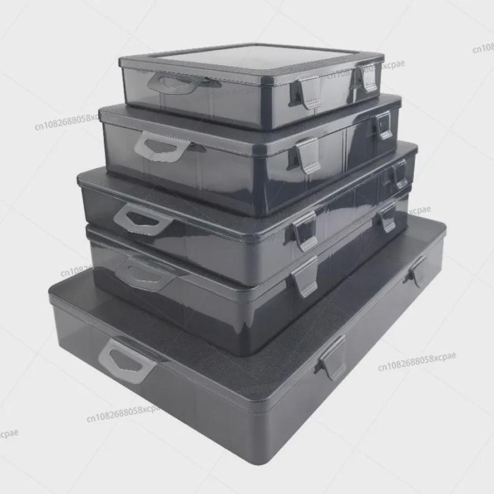 Small tool storage box, screw end, small partition accessory box