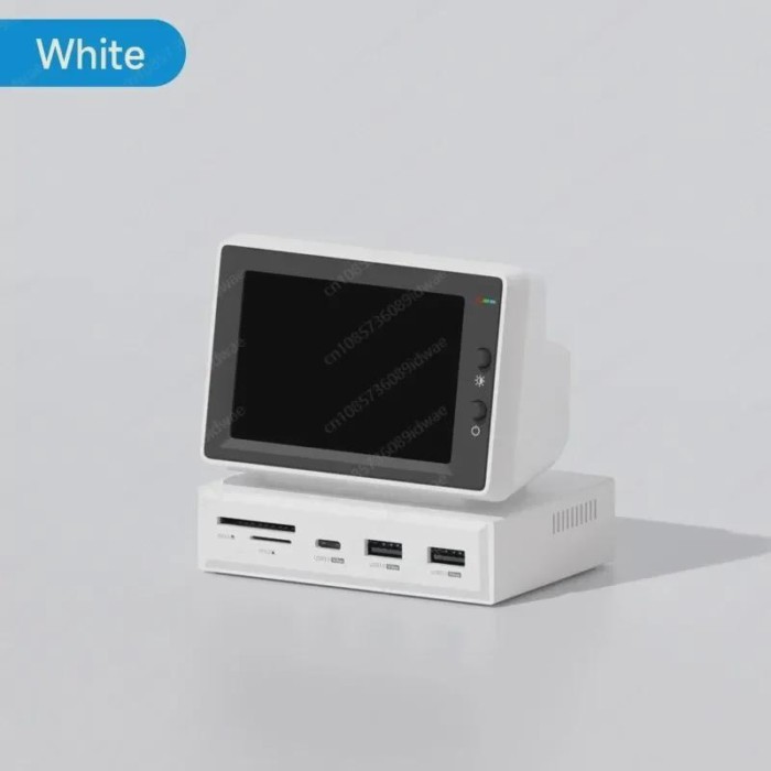 3.5inch IPS Mini Screen AIDA64 Mini PC CPU RAM HDD Data Monitor Display Sub Screen with USB C Hub f