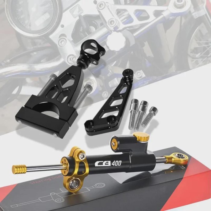 For Honda CB400 CB400SF 1993-2016 Steering Damper Stabilizer Mounting Bracket Adapter CB 400 SF 400